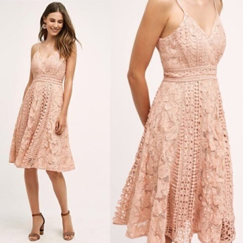 NWT Anthropologie Astrid Lace Dress HD in Paris